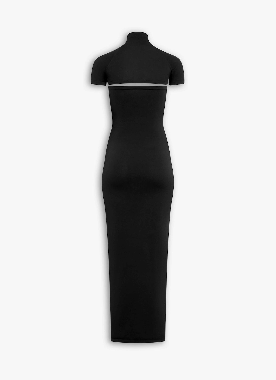 SECOND-SKIN KNIT CUT-OUT DRESS ALAÏA BLACK SECOND-SKIN KNIT CUT-OUT DRESS